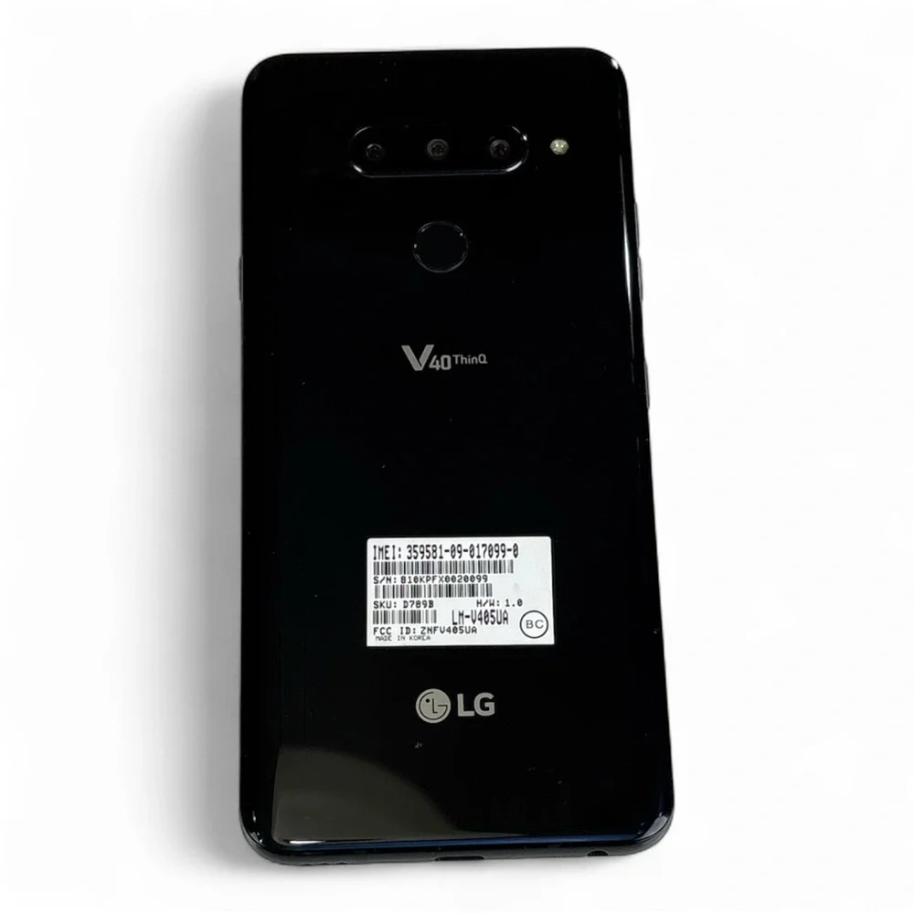 New open box LG V40 Thin Q Black LM-V405UA charger not included just phone